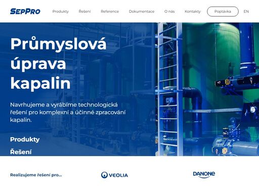 navrhujeme a vyrábíme technologická řešení pro komplexní a účinné zpracování kapalin.