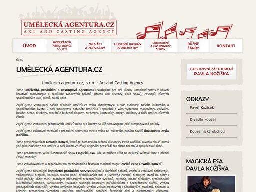 umělecká agentura.cz - art and casting agency