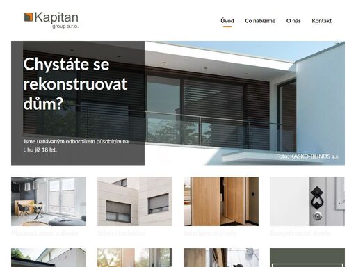 kapitan group s.r.o. - rekonstrukce domů a bytů, infrasauny.