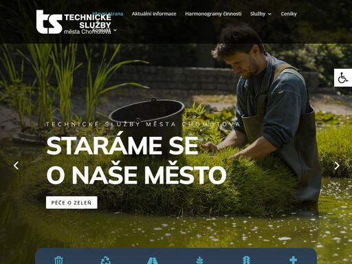 technické služby města chomutova - odpadové hospodářství, veřejná zeleň, úklid komunikací, veřejné osvětlení, pohřební služba chomutov