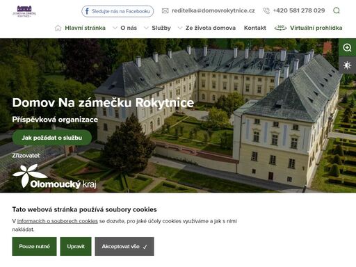 domov na zámečku rokytnice p.o. je příspěvkovou organizací olomouckého kraje poskytující tři pobytové sociální služby.