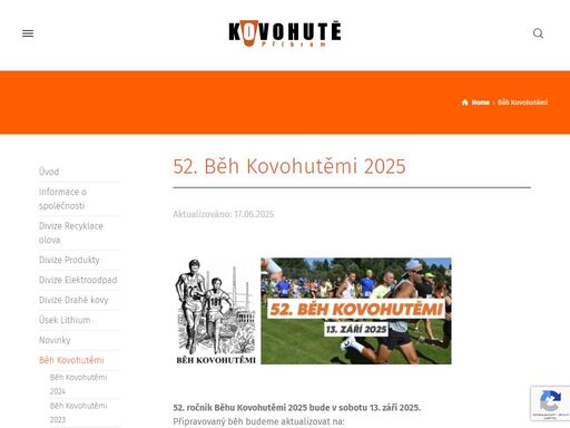 52. běh kovohutěmi 2025 aktualizováno: 17.06.2025 předchozí ročníky běh kovohutěmi 2023 otevřít běh kovohutěmi 2022 otevřít běh kovohutěmi 2019 otevřít běh kovohutěmi 2018 otevřít běh kovohutěmi 2017 otevřít