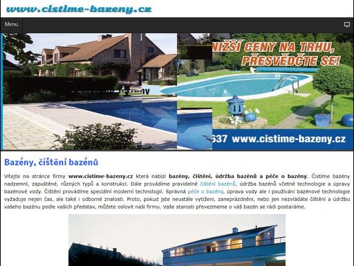www.cistime-bazeny.cz