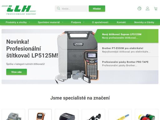 jsme specialisté na značení - popisovače bužírek, tiskárny štítků, štítkovače. nejrychlejší dodání, technická podpora zdarma, nejdelší záruka na trhu!
