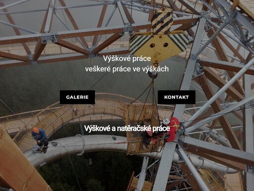 veškeré práce ve výškách