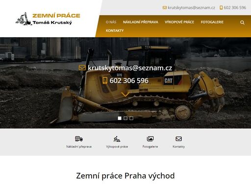 nákladní přeprava, výkopové práce, autodoprava, hloubení základů, terénní úpravy praha východ