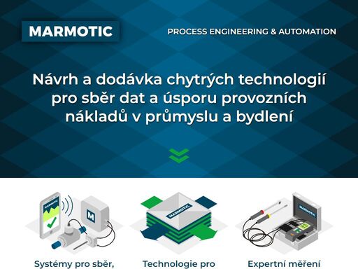 návrh a dodávka chytrých technologií pro sběr dat a úsporu provozních nákladů v průmyslu a bydlení