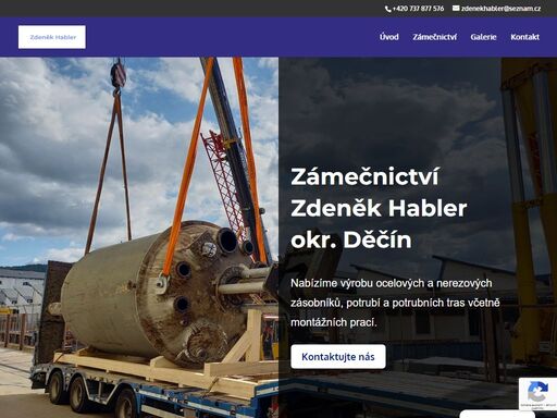 nabízíme výrobu ocelových a nerezových zásobníků, potrubí a potrubních tras včetně montážních prací. zámečnictví zdeněk habler okr. děčín.