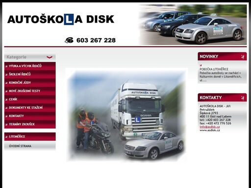 autoškola, litoměřice, disk, ústí nad labem