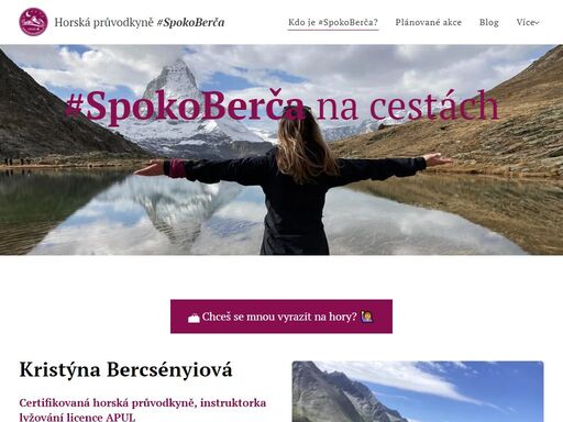 horská průvodkyně, hr, milovnice hor a hurá akcí