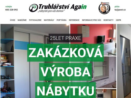 vestavěné skříně na míru, moderní kuchyně, šatní skříně vyráběné na míru dle přání zákazníka