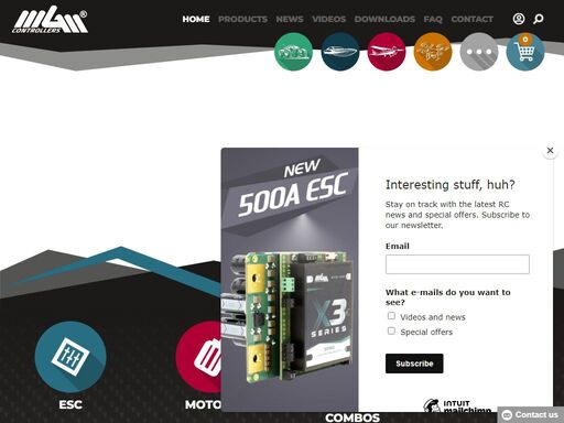 eletronic speed controllers and brushless motors for rc models. high performance, speed and efficiency, more setup options, increased quality and reliability.