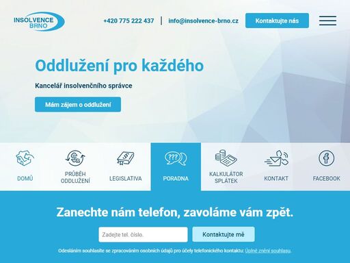 insolvence brno poskytuje pomoc při oddlužení fyzických osob, jednotlivců i oddlužení manželů. jste-li dlužník, vyřešíme vaši neschopnost splácet.