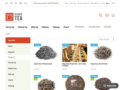 pošleme čaj do dvou dnů! čerstvý sypaný černý čaj z darjeelingu, nepálu, assamu i cejlonu, zelený čaj z japonska, matcha, oolong z taiwanu, puerh i bílý čaj.