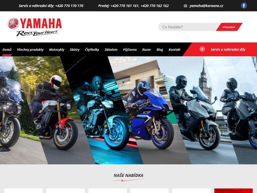 navštivte prodejnu motocyklů yamaha a vyberte si ze široké nabídky skladových motocyklů, skútrů a příslušenství. zaručujeme kvalitní servisní služby.