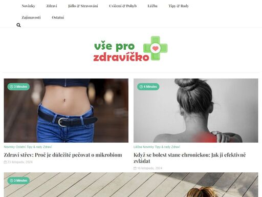 tipy, rady a inspirace pro vaše zdravíčko