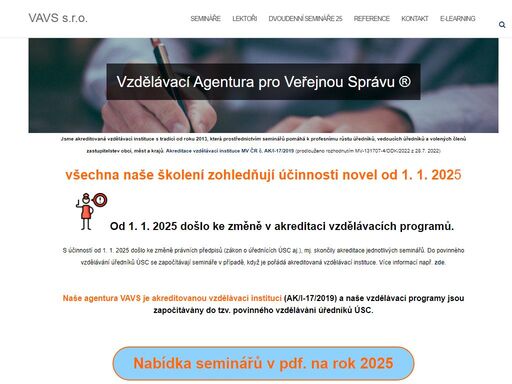 vzdělávací agentura pro veřejnou správu