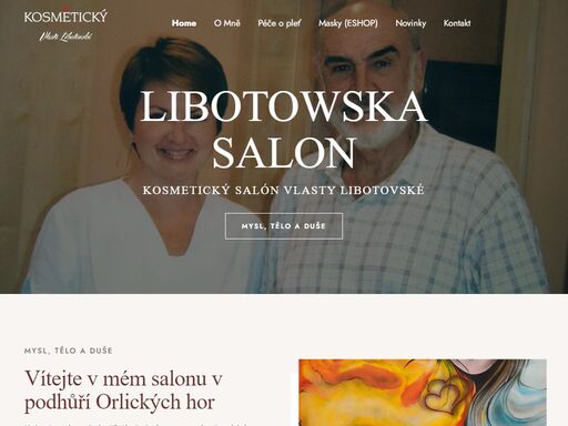 vítejte v kosmetickém salonu vlasty libotovské v podhůří orlických hor. nabízíme profesionální péči o pleť, relaxační ošetření a individuální přístup.