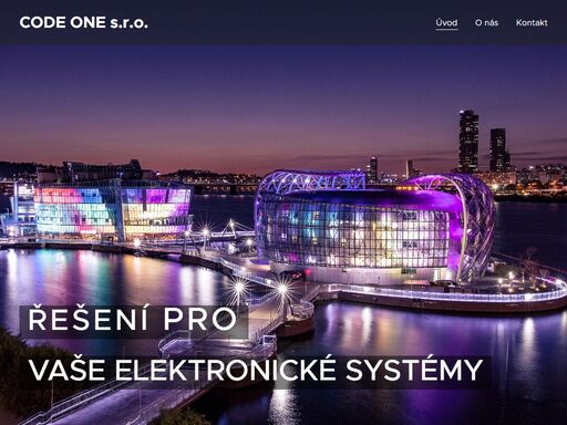 společnost code one se specializuje na rozsáhlé projekty integrující elektronické systémy do pokud možno jednoho funkčného celku s uživatelsky komfortním užíváním.