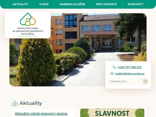 domov pro osoby se zdravotním postižením horní bříza, příspěvková organizace