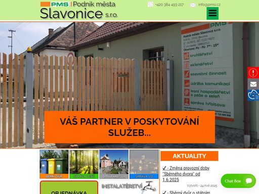 podnik města slavonice s.r.o. | úvod