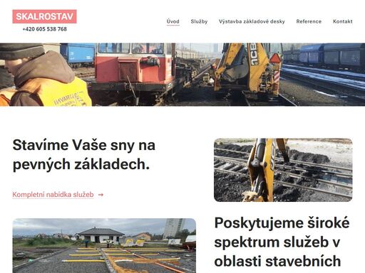 stavíme vaše sny na pevných základech.