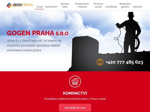 gogen praha s.r.o jsme tu s vámi řadu let, za kterou se můžeme pochlubit spoustou dobře odvedené české práce