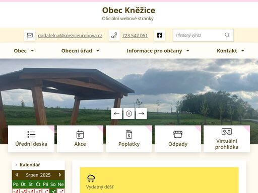 oficiální stránky obce kněžice
