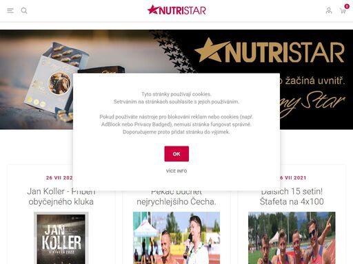 kdo je nutristar®. již několik let se zákazníci setkávají s produkty nesoucími obchodní značku nutristar®. jedná se o širokou škálu doplňků stravy, ve které najdete jak výživu pro sportovce, tak i potraviny pro zvláštní výživu, bio-potraviny, ale i  laboratorní doplňky. své zákazníky si značka nutristar® našla nejen v…