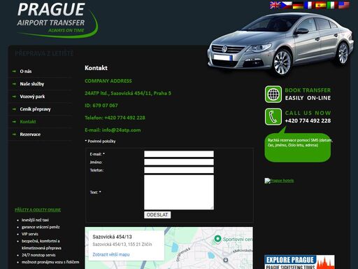 přeprava osob z/na leliště praha ruzyně, přepravní a vip služby, fixní cena, komfortní a levná přeprava, doprava osob po celé čr a eu.