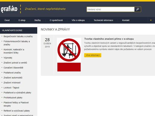 prodej bezpečnostního značeni