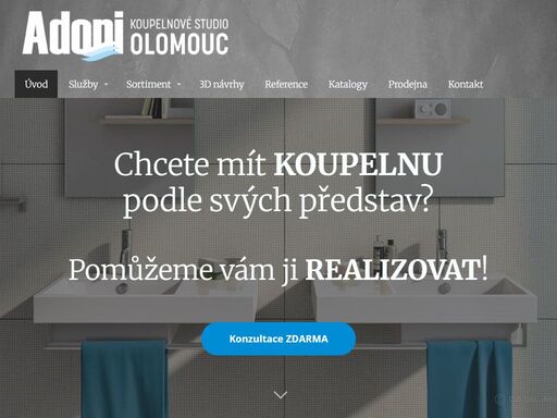 chcete mít novou koupelnu podle svých představ? adoni koupelnové studio olomouc vám ji pomůže realizovat. klikněte zde a chtějte konzultaci zdarma >>>