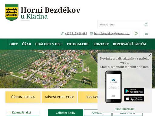 oficiální stránky obce horní bezděkov