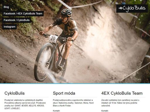 cyklo bulis - cyklistický klub zabývající se horskou cyklistikou v závodní podobě.