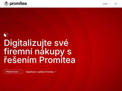 digitalizujte své firemní nákupy s řešením promitea