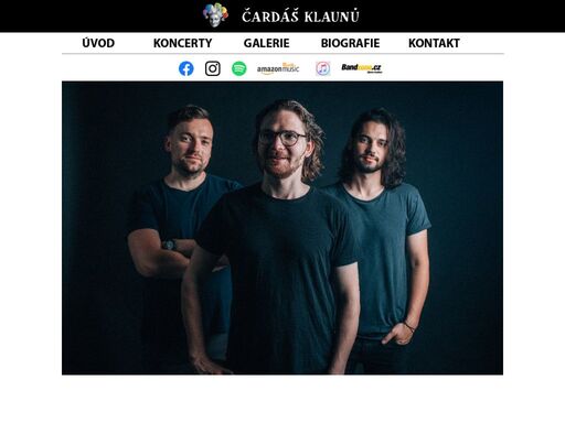 čardáš klaunů je autorská hudební skupina, jejíž rocková tvorba je obohacována dalšími žánry. charakteristickými prvky jsou silné zpěvné melodie, původní české texty a vícehlasy, na nichž se podílí všichni členové kapely. vydala v dubnu 2019 své debutové album dvě tváře. kapela je silně vázána k jihlavě, odkud pochází zpěvák, kytarista, autor většiny textů a skladatel martin kučera. základní trio muzikantů, spolu s pavlem strnadem, baskytaristou a zpěvákem z českých budějovic, doplňuje bubeník jakub kočí.