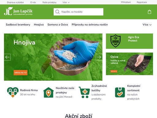 široký sortiment zahrádkářských potřeb pro hobby i profesionály. díky dlouholetým zkušenostem garantujeme vysokou kvalitu, odbornost a individuální přístup.