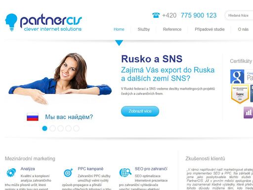 spolehlivý partner zajišťující mezinárodní marketing a internetovou propagaci v zahraničí. zajištujeme seo, ppc, webdesign, e-shop...