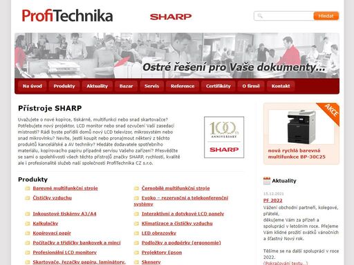 prodej a servis sharp