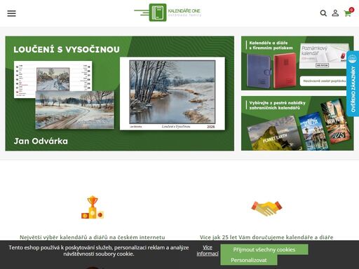 největší výběr kalendářů a diářů na českém internetu! exkluzivní nabídka zahraničních, velkoformátových kalendařů. rychlé dodání.