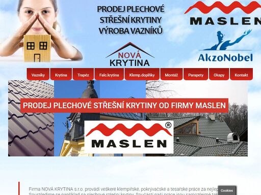firma nová krytina s.r.o. provádí veškeré klempířské, pokrývačské a tesařské práce za nejlepší ceny. soustředíme se například na plechové střešní krytiny.