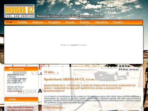 ardigas cy, s.r.o. - rekonstrukce, výstavba a servis čerpacích stanic