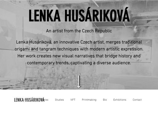 discover what inspires czech artist lenka husáriková and her unique paintings, folded from origami and tangram, blending tradition and modernity
