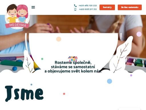 jsme místo pro objevování, tvoření a radostné zážitky. naše mateřská škola je prostředím, kde děti zažívají radost z poznávání a rozvíjí se.