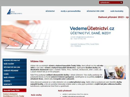 vedení účetnictví, daňová evidence, mzdy, daňové přiznání, účetnictví český těšín, daně,  otrokovice, zlín, třinec, učto