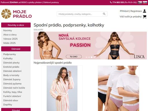 spodní prádlo nebo plavky, či podprsenky a kalhotky? my v moje-pradlo.cz jsme na to specialisté, plavky a oblečení známých značek jako je lormar, siélei, bellinda, wonderbra, a jiné