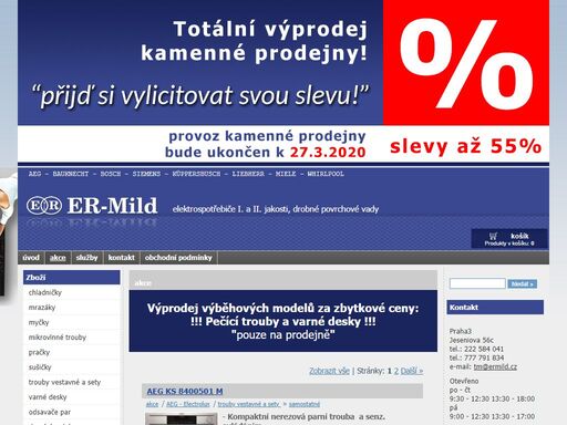 elektrospotřebiče i. a ii. jakosti, drobné povrchové vady 