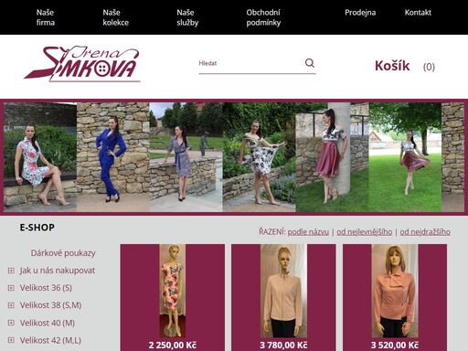 výroba a maloobchodní i velkoobchodní prodej vycházkových a společenských šatů, kostýmů, plášťů, halenek pro každou příležitost.