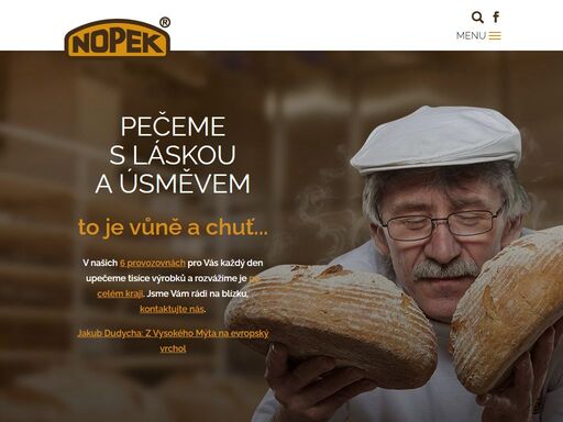 pekárny nopek v 6 provozovnách pro vás každý den pečou tisíce výrobků a rozváží je po celých východních čechách.