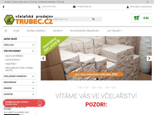 včelařské potřeby pardubice